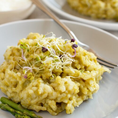 Cremiges Spargelrisotto - Vegan
